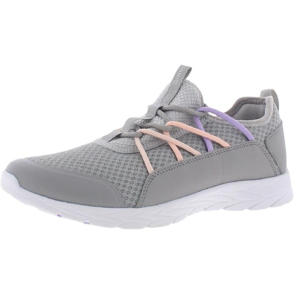Vionic Womens Zeliya Gray Fitness Gym Athletic and Training Shoes Shoes Used